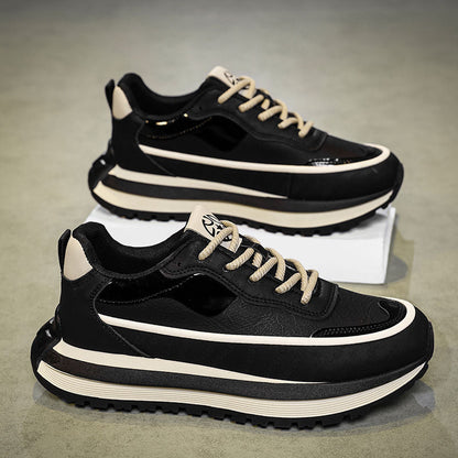 Sport shoes for women with cushioned profile sole and fashion accents