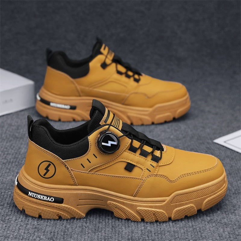 Women's sporty sneakers with innovative quick-lacing system and non-slip sole