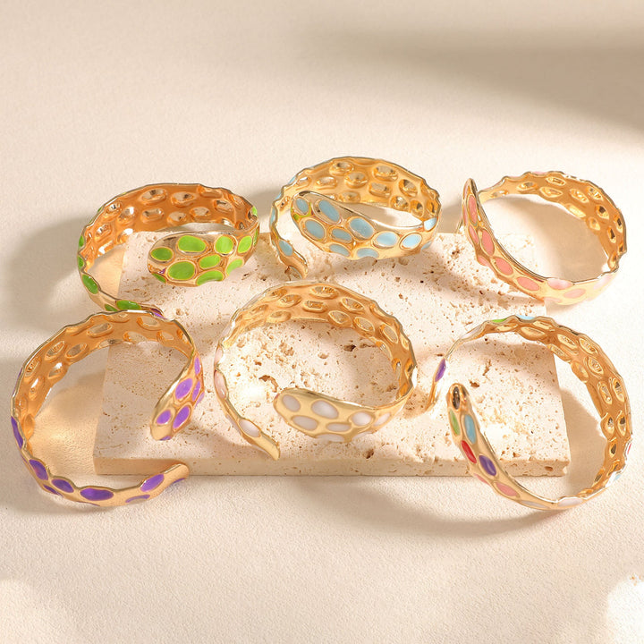 Ladies Open Bangle in Elegant Snake Design Tom Cottons