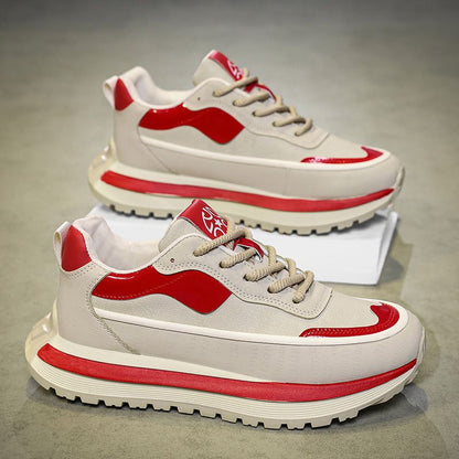 Sport shoes for women with cushioned profile sole and fashion accents