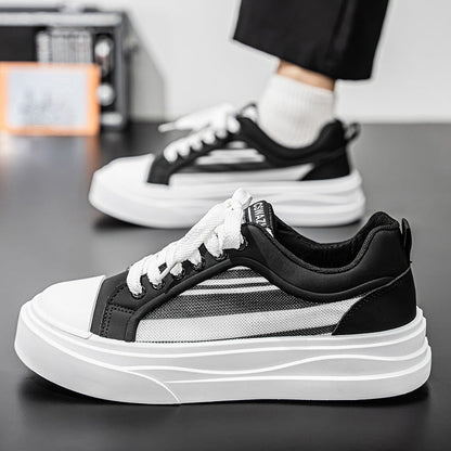 Women's Chunky Sneakers with Breathable Inserts and Fashionable Design Elements