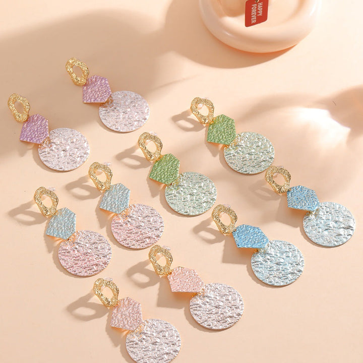 Women's Hanging Earrings with Modern Geometric Design Tom Cottons