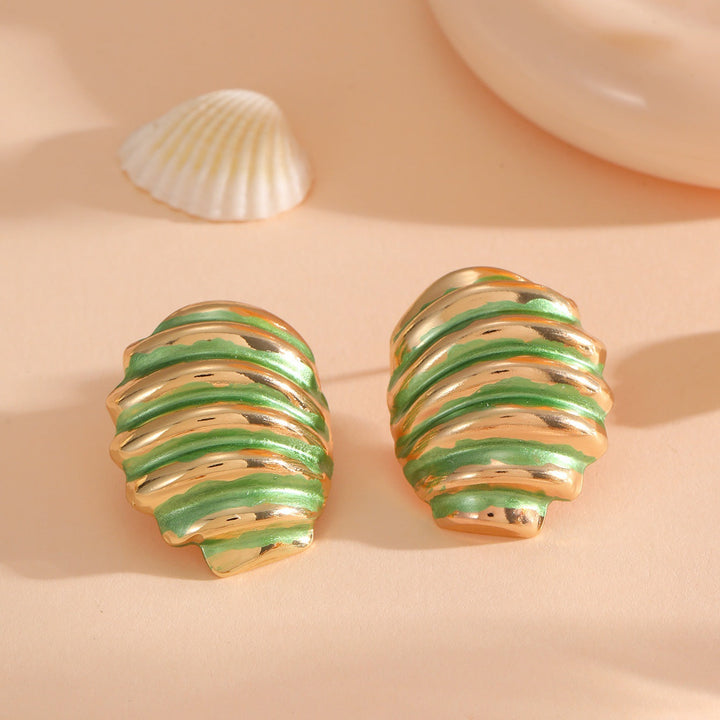 Women's ear clips in maritime shell design Tom Cottons
