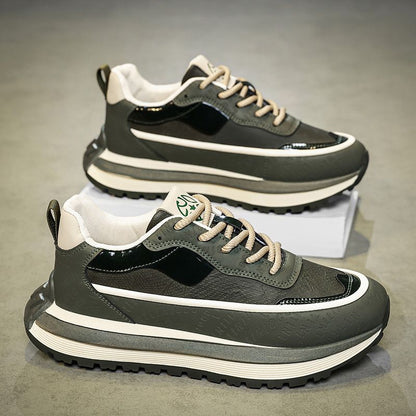 Sport shoes for women with cushioned profile sole and fashion accents