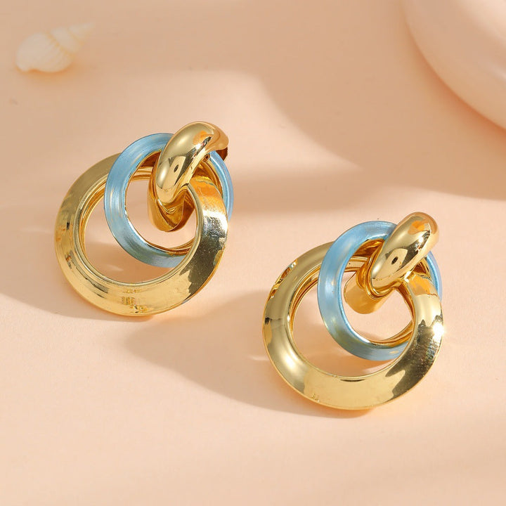 Women's earrings in elegant ring design Tom Cottons