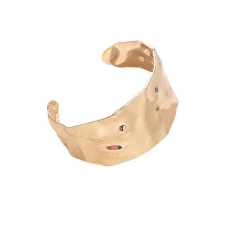 Ladies Open Cuff Bracelet with Artistic, Organic Design Tom Cottons
