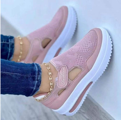 Women's Breathable Slip-On Sneakers with Flexible Design and Padded Sole