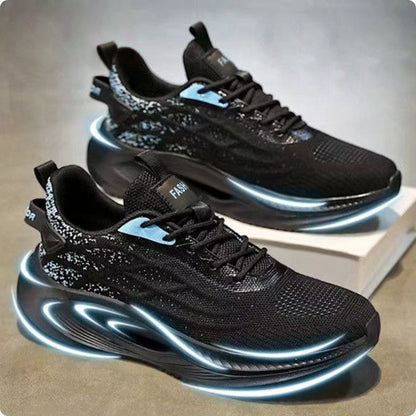 Women's fashion sneakers with innovative cushioning technology and futuristic design