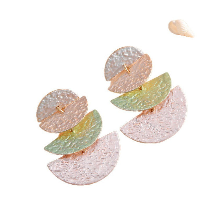 Women's Hanging Earrings in Elegant, Layered Design Tom Cottons