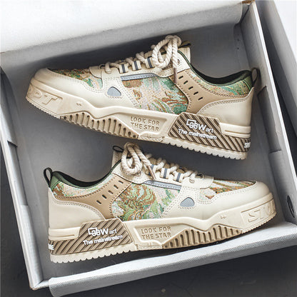 Women's sports shoes with innovative camouflage pattern