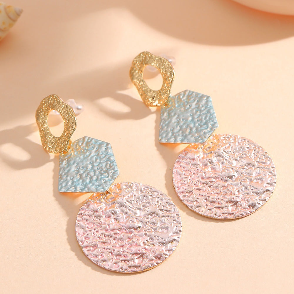 Women's Hanging Earrings with Modern Geometric Design Tom Cottons
