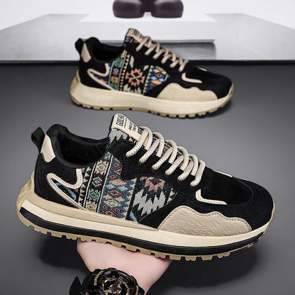 Women’s sporty sneakers with a unique textile design and cushioned sole