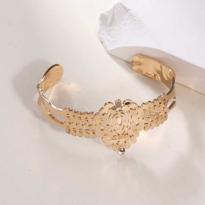 Women's Open Bangle in Modern Bamboo Design Tom Cottons
