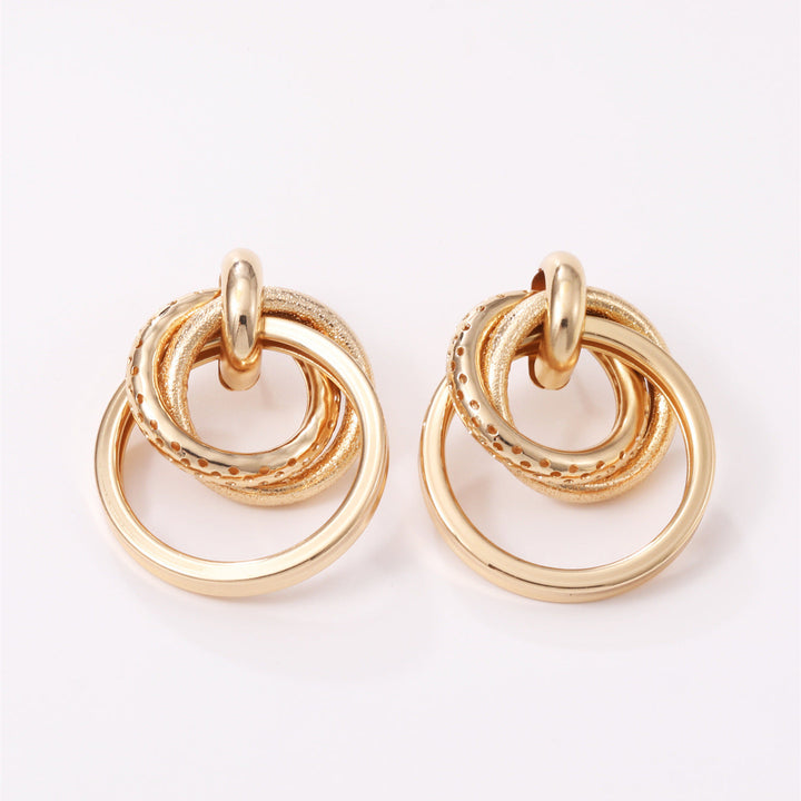 Women's Hanging Earrings with Elegant, Curved Ring Design Tom Cottons