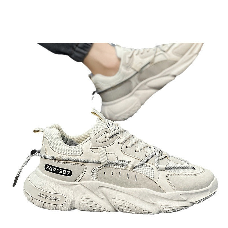 Fashion women's sneakers with breathable mesh structure and cushioning support technology