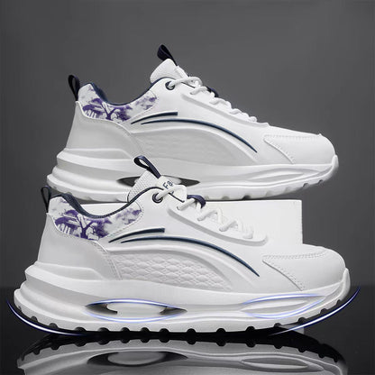 Women's sneakers with cushioned sole and breathable upper material