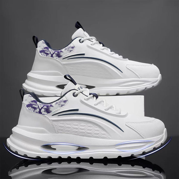 Women's sneakers with cushioned sole and breathable upper material
