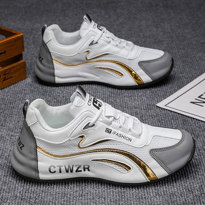 Women's sporty sneakers with breathable mesh upper and innovative cushioning