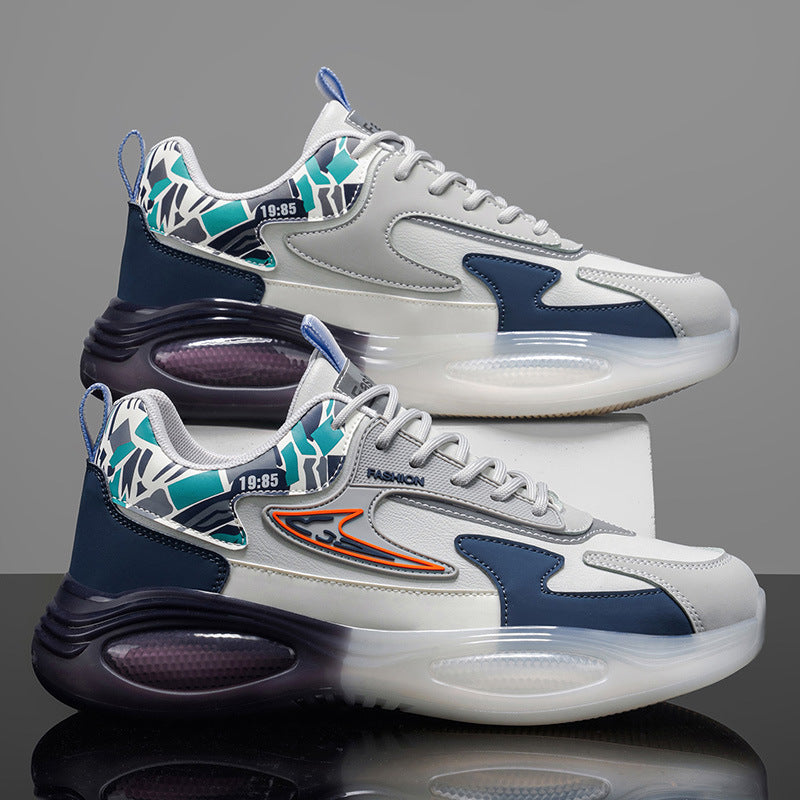 Women's sporty sneakers with cushioning sole and fashionable accents