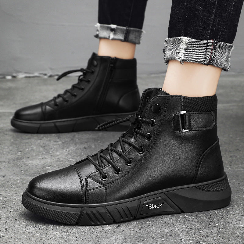Women's high sneaker boots with padded insole and non-slip sole