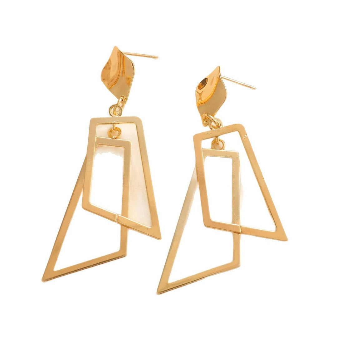 Women's Hanging Earrings in Modern Geometric Design Tom Cottons