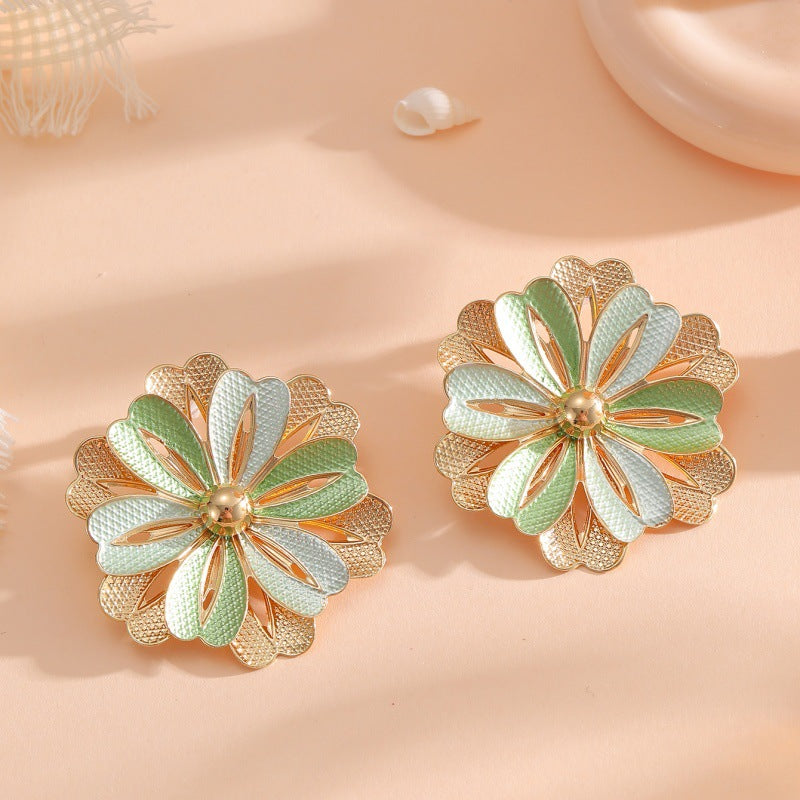 Ladies Hair Clips with Artistic Flower Design Tom Cottons