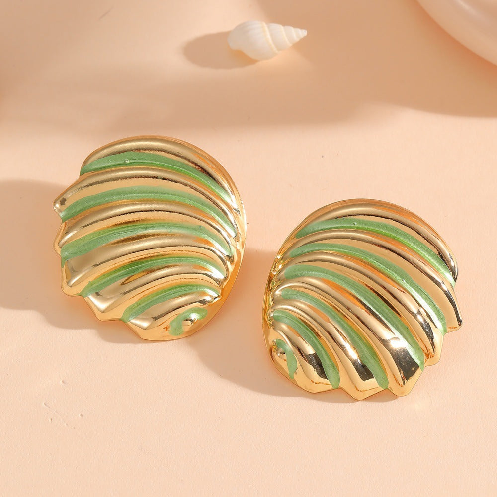 Women's ear clips in maritime shell design Tom Cottons