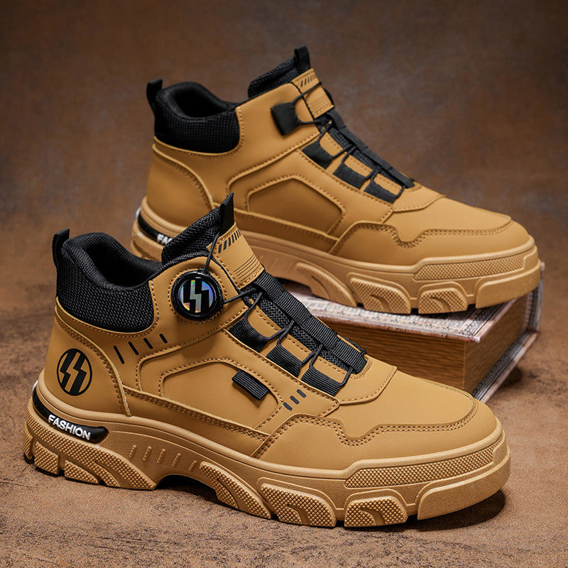 High-top sports shoes for ladies with dynamic and innovative lacing technology