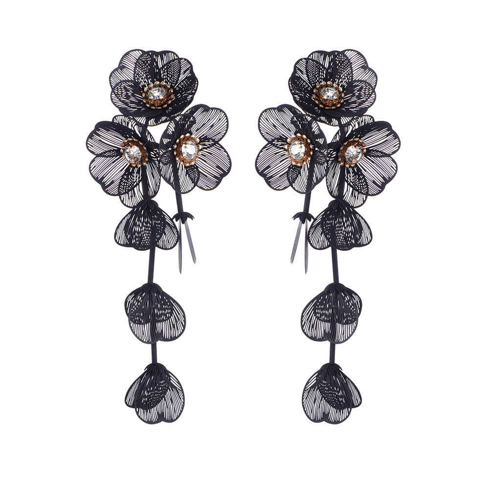 Ladies' earrings in elegant floral design Tom Cottons