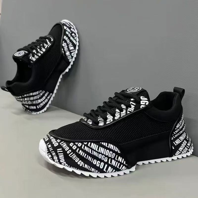 Women’s sporty sneakers with distinctive lettering
