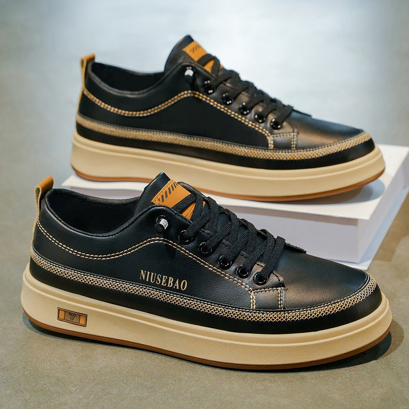 Women’s stylish leather sneakers with comfortable cushioning and slip-resistant sole