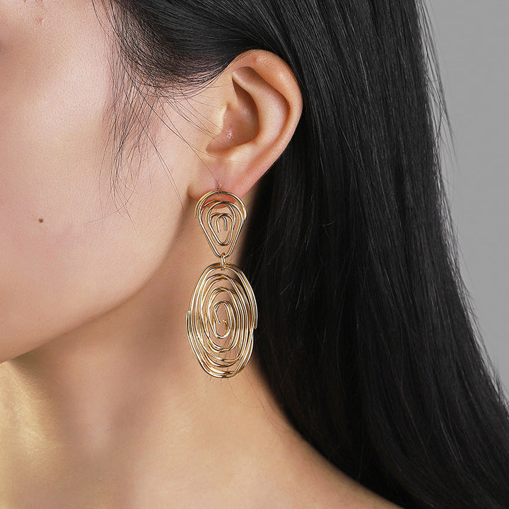 Women's Hanging Earrings in Artful Wire Design Tom Cottons