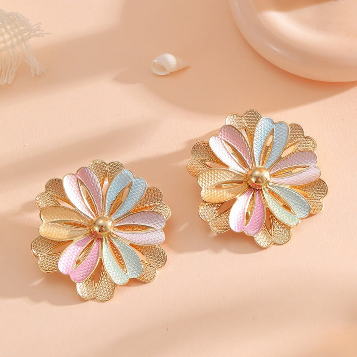 Ladies Hair Clips with Artistic Flower Design Tom Cottons