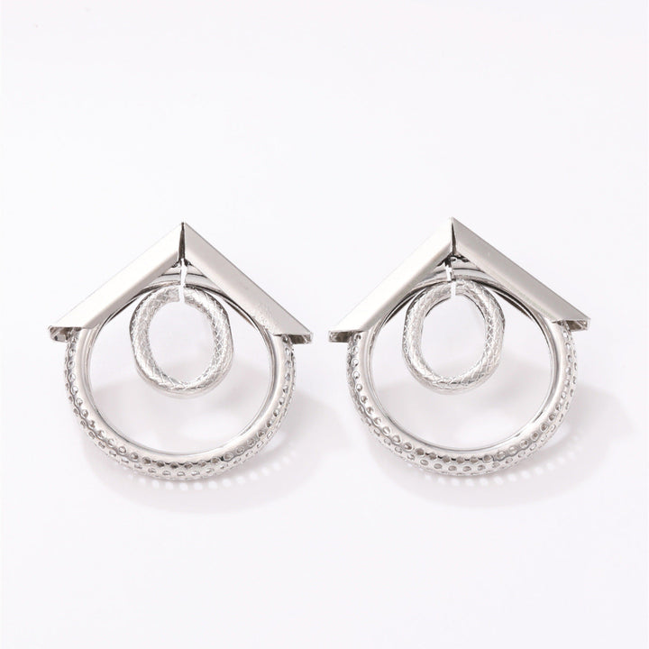 Women's Hanging Earrings with Elegant, Curved Ring Design Tom Cottons