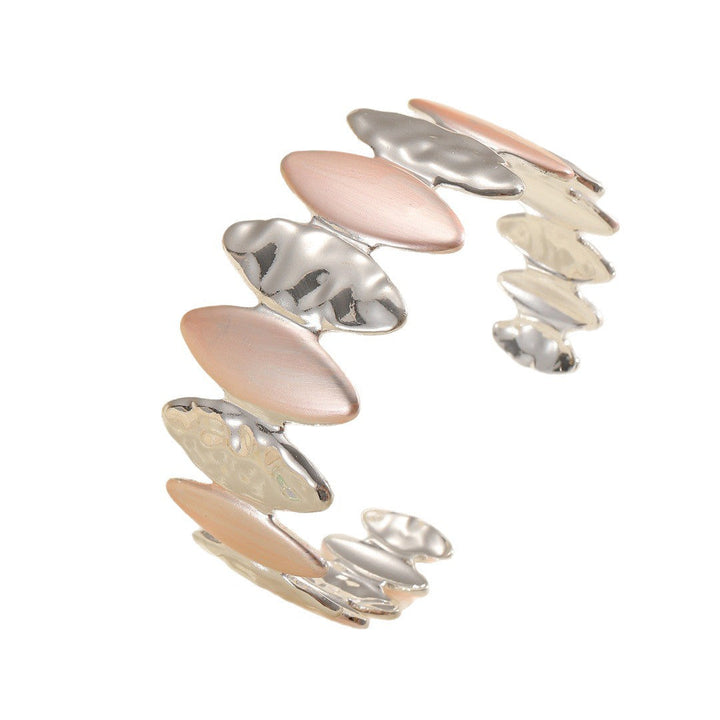 Women Open Bangle with Unique Textured Design Tom Cottons