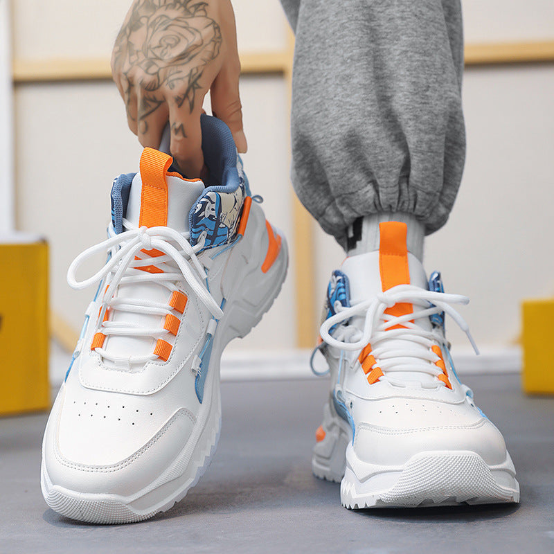 Ladies sporty sneakers with innovative support cushioning system