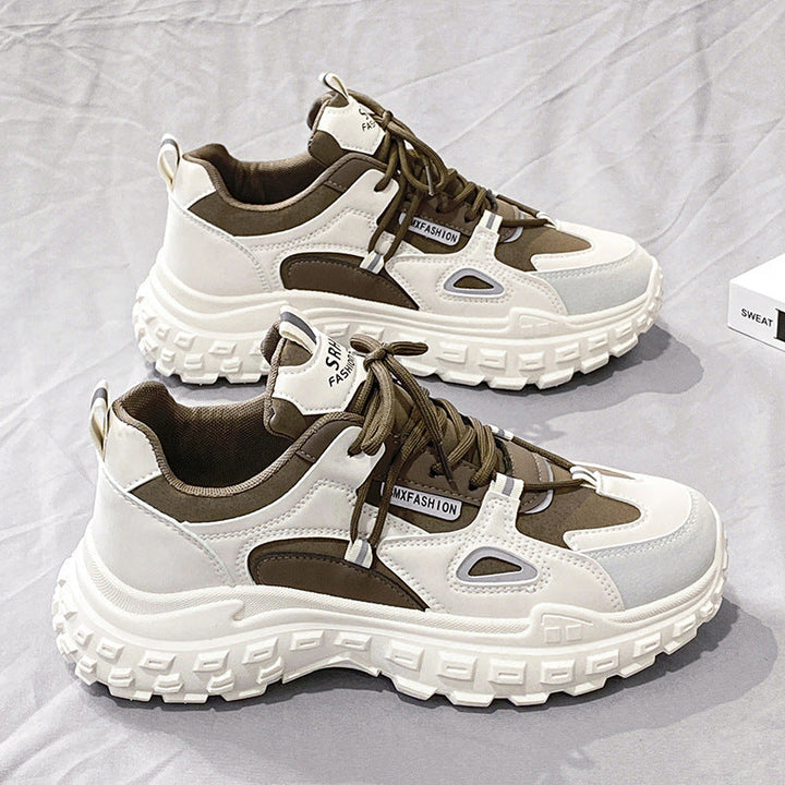 Fashion chunky sneakers for women with non-slip sole