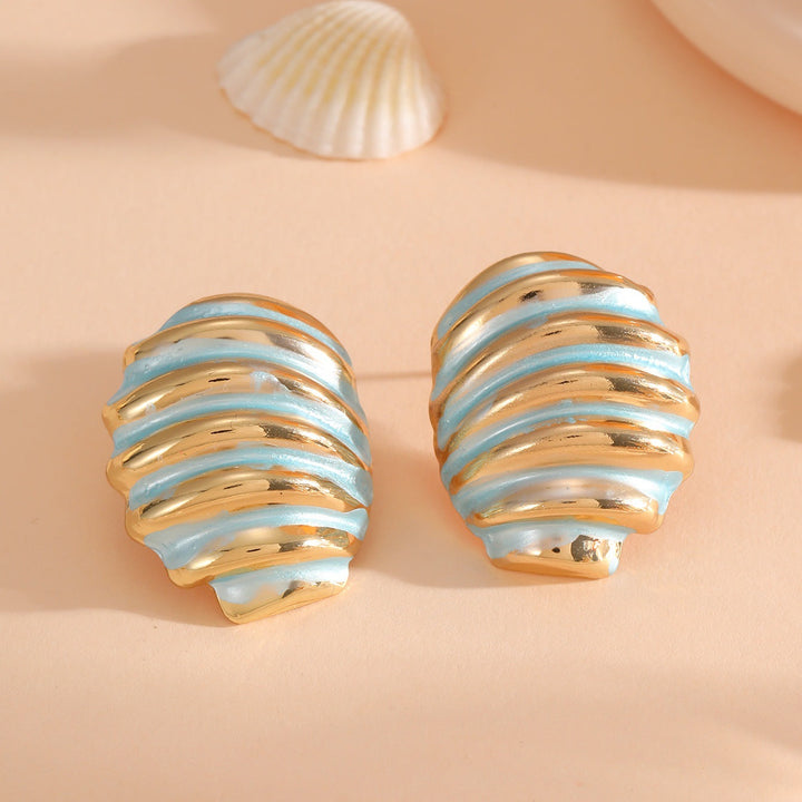 Women's ear clips in maritime shell design Tom Cottons
