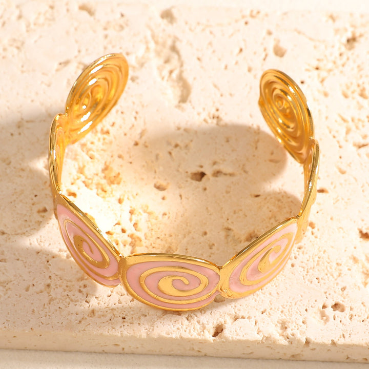 Women's cuff with elegant spiral design Tom Cottons