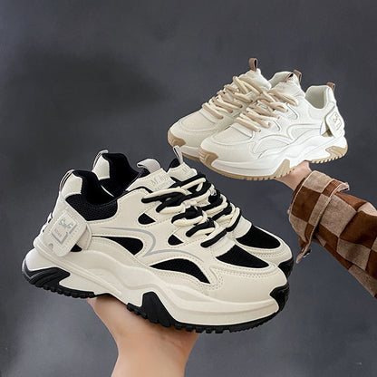 Women's Chunky Sneakers with stylish design and breathable upper material structure