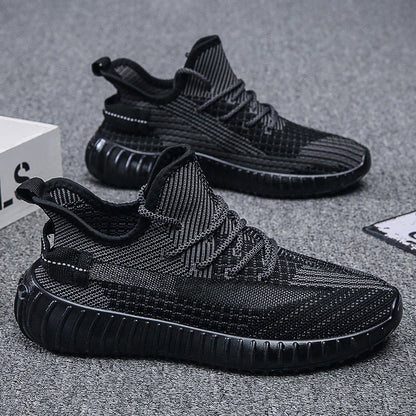 Women's sporty sneakers with seamless mesh structure and flexible sole