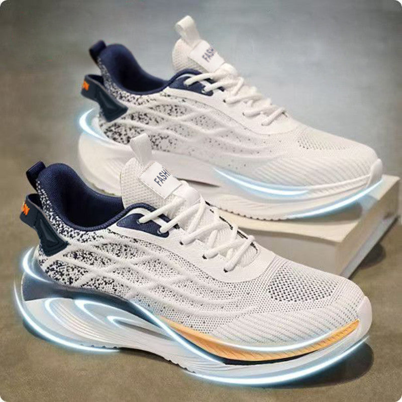 Women's fashion sneakers with innovative cushioning technology and futuristic design