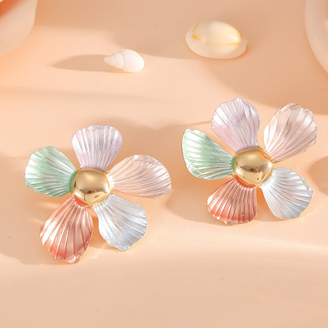 Women's Hair Clips in Artistic Flower Motif Tom Cottons