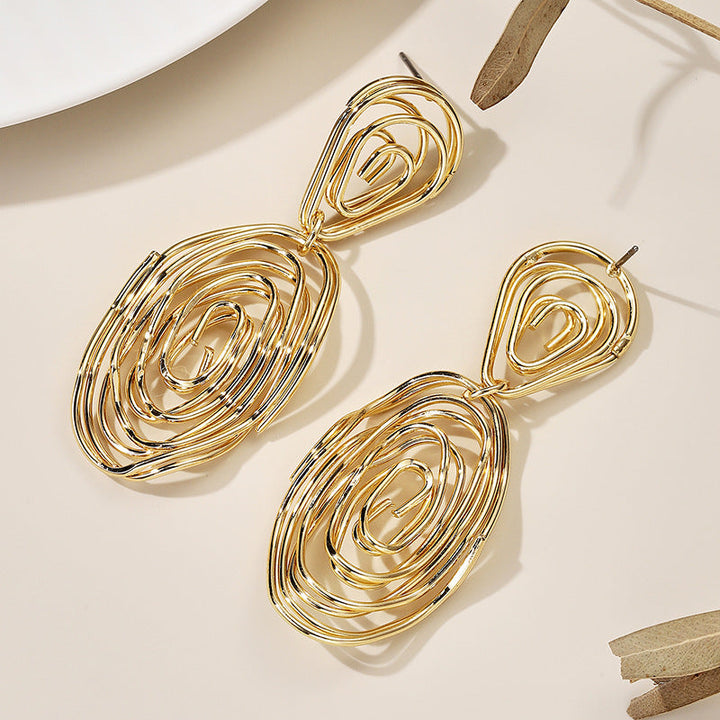 Women's Hanging Earrings in Artful Wire Design Tom Cottons