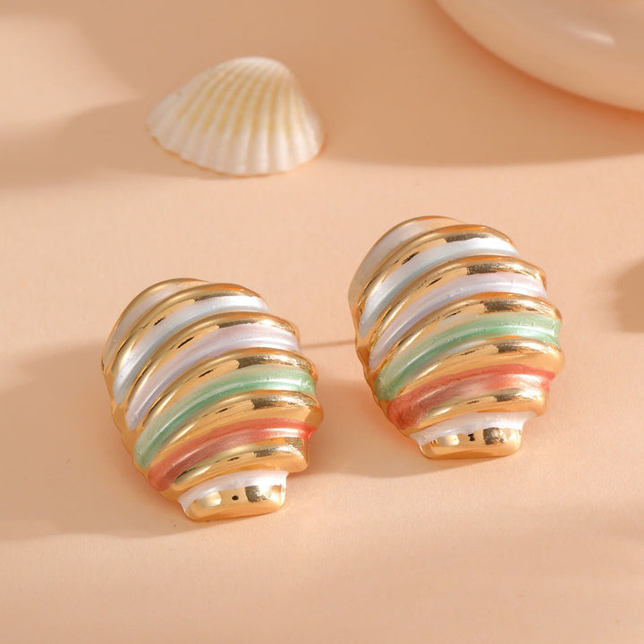 Women's ear clips in maritime shell design Tom Cottons