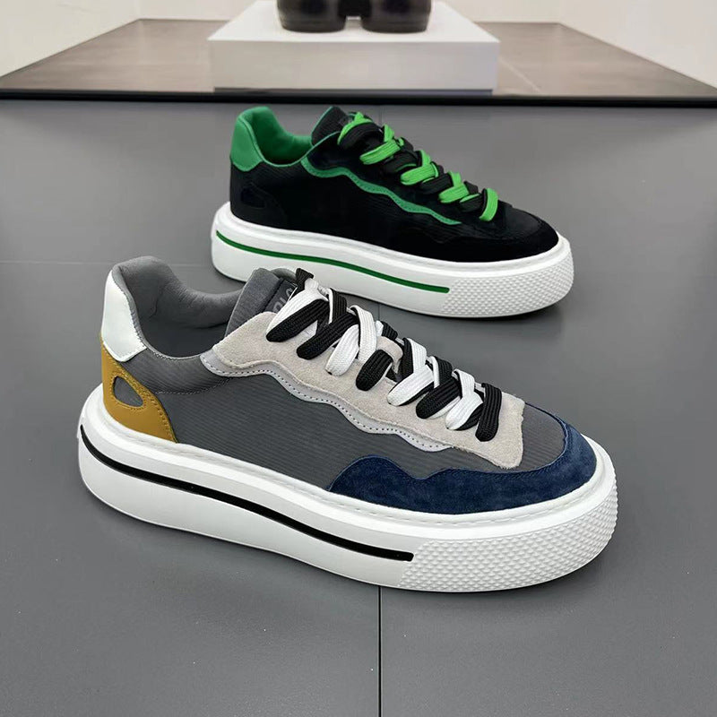 Women's Fashion Sneakers with High Platform Sole and Breathable Structure