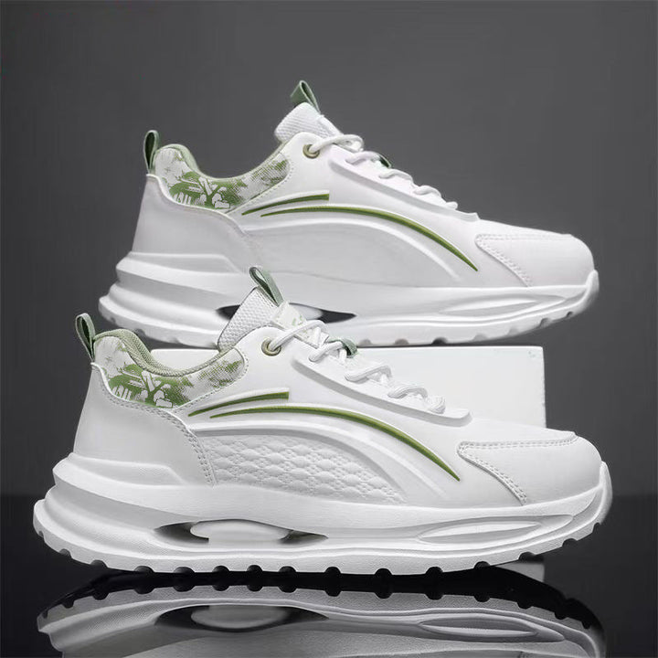 Women's sneakers with cushioned sole and breathable upper material