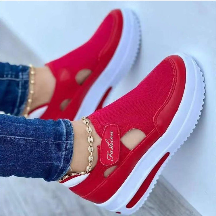 Women's Breathable Slip-On Sneakers with Flexible Design and Padded Sole