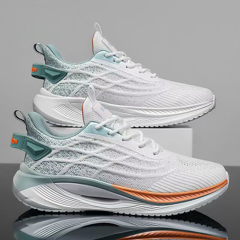Women's fashion sneakers with innovative cushioning technology and futuristic design