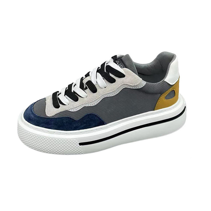 Women's Fashion Sneakers with High Platform Sole and Breathable Structure